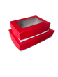Red Box (Red Box Cover with White Base/ Red Window Box) (10-14 inch) (25pcs)